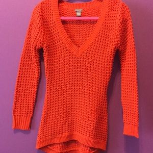 Orange knit sweater- Charlotte Russe. OFFERS